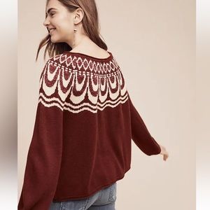Anthropologie Field Flower Sweater